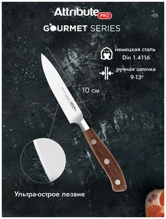 Нож для фруктов и овощей Attribute GOURMET, 10 см 