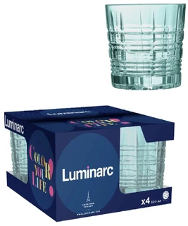 Набор стаканов Luminarc ДАЛЛАС, 300 мл, 4 шт, бирюзовый 