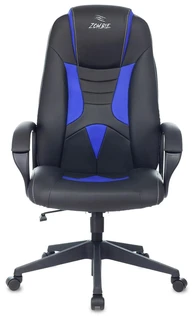 Кресло игровое Zombie 8, чёрный/синий 