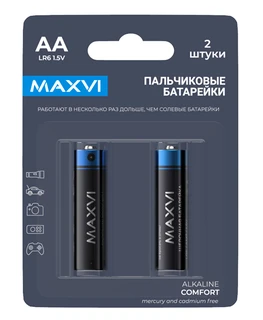 Батарейка AA Maxvi Comfort LR6-2BL, 2 шт