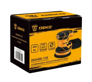 Эксцентриковая шлифовальная машина DEKO DKG400-125 