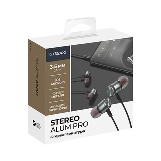 Гарнитура Deppa Stereo Alum Pro 