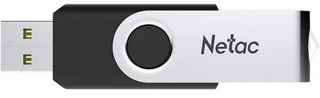 USB-накопитель Netac U505 128Гб, черный/серебристый 