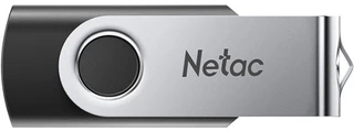 USB-накопитель Netac U505 128Гб, черный/серебристый 