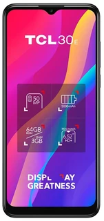 Смартфон 6.52" TCL 30E 3/64GB Atlantic Blue 