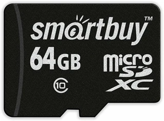 Карта памяти microSDXC Smartbuy 64 ГБ 