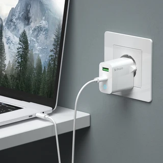 Сетевое зарядное устройство Deppa Wall Charger, белый 