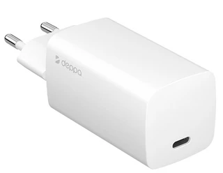 Сетевое зарядное устройство Deppa Wall Charger, белый