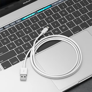 Кабель Deppa USB2.0 Am - Lightning, 2 м, 2 A, белый 