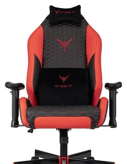 Кресло игровое Knight Neon, черный/красный 