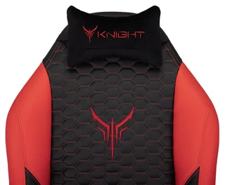 Кресло игровое Knight Neon, черный/красный 