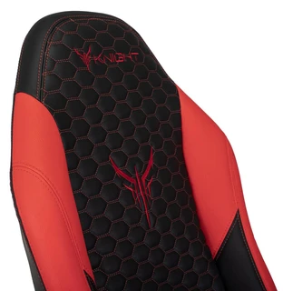 Кресло игровое Knight Neon, черный/красный 