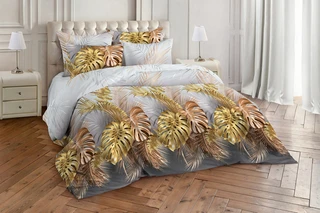 Комплект постельного белья Миланика Тропикана 2-спальный, бязь, наволочки 70х70 см