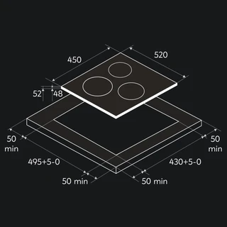 Электрическая варочная панель Oasis P-3SB 