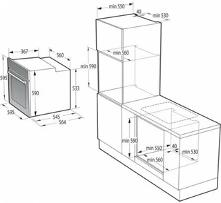 Духовой шкаф Gorenje BOSX6737E09BG 