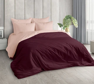 Комплект постельного белья Миланика Палитра Сакура, 2 спальный евро, поплин, наволочки 70х70 см