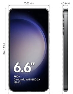 Смартфон 6.6" Samsung Galaxy S23+ 8/256GB Phantom Black (PI) 