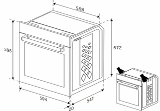 Электрический духовой шкаф Indesit IFE 3841 J IX 