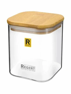 Банка для сыпучих продуктов Regent Inox Linea Desco объемом 0.55 л 
