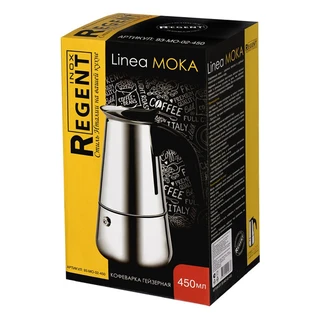 Кофеварка гейзерная Regent Inox Linea MOKA, 0.2 л 