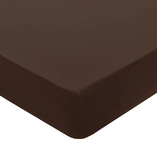 Простыня на резинке Миланика Шоколад 160*200 см, поплин