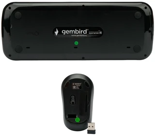 Комплект беспроводной Gembird KBS-9000-BL, чёрный/белый 