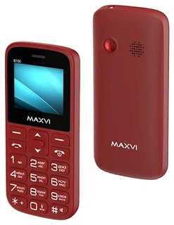 Сотовый телефон Maxvi B100 Wine Red 