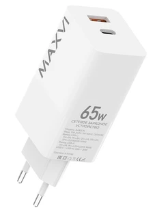 Сетевое зарядное устройство Maxvi A482GN белый 