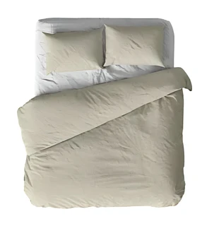 Комплект постельного белья Шуйские ситцы Niteva Серо-бежевый 2-спальный, поплин, наволочки 70х70 см 