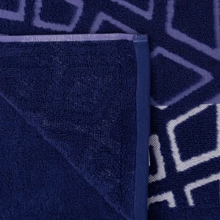 Полотенце Донецкая мануфактура VIALE синий ромб 100х150 см, махра 