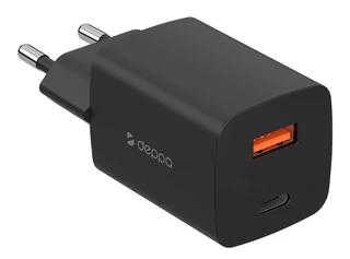 Сетевое зарядное устройство Deppa Wall Charger, черный 