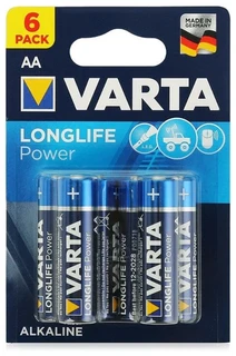 Батарейка AA VARTA Longlife Power, 6 шт