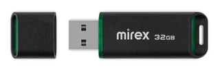 Флеш накопитель 32GB Mirex Spacer, черный 