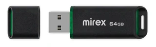 Флеш накопитель 64GB Mirex Spacer, черный 