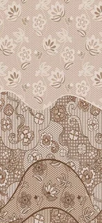 Полотенце кухонное ТекстильМаг Кружево 40х75 см, рогожка, с петелькой
