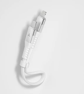 Кабель Accesstyle CL30-TF30 USB-C - Lightning 8-pin, 0.3 м, белый 