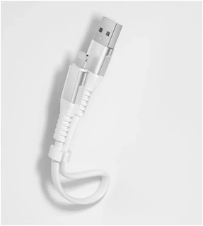 Кабель Accesstyle AL24-TF30 USB-A - Lightning, 0.3 м,белый 