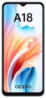 Смартфон 6.56" OPPO A18 4/128GB Glowing Blue 