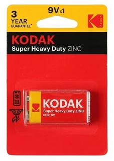 Батарейка 6F22 Kodak K9VHZ-1B, 1 шт