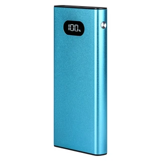 Внешний аккумулятор TFN Blaze LCD, 10000 мАч, голубой 