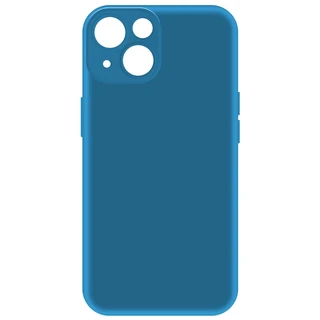 Накладка Krutoff Silicone Case для Apple 14, синий 