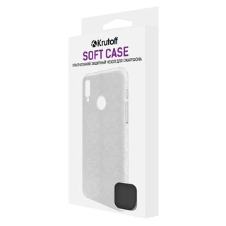 Чехол-накладка Krutoff Soft Case для Apple 13 черный 