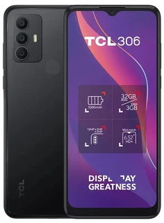 Смартфон 6.52" TCL 306 3/32GB Space Gray 