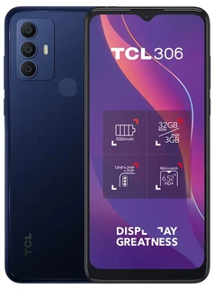 Смартфон 6.52" TCL 306 3/32GB Atlantic Blue 
