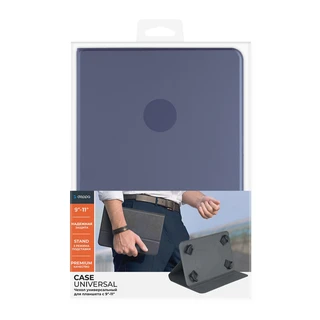 Универсальный чехол-подставка Deppa для планшета 9"-11", темно-синий 