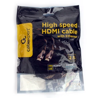 Кабель Cablexpert CCP-HDMI8K-2.5M HDMI m - HDMI m,  2.5 м, черный 