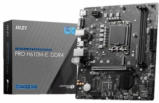 Материнская плата MSI PRO H610M-E DDR4, LGA 1700, Intel H610, mATX, Ret 