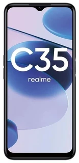 Смартфон 6.6" Realme C35 4/64GB Glowing Black 