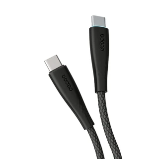 Кабель Deppa Fly USB-С - USB-С, 1 м, 60 Вт,  черный 
