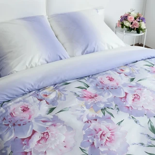 Комплект постельного белья Миланика Пломбир 1.5-спальный, поплин, наволочки 70х70 см 